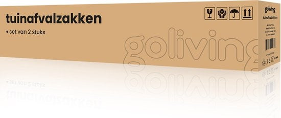 Goliving Tuinafvalzak - Set van 2- Tuinafvalzakken opvouwbaar - Tuinzak - Tuinafvalemmer - 2x 280 liter - Groen