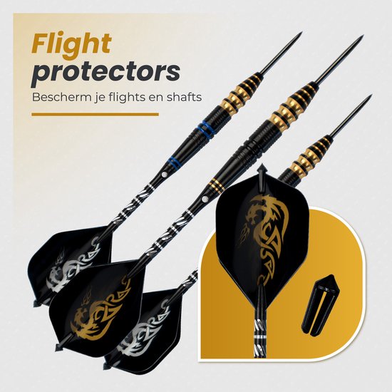WINDSOR® Cavalier 3 Dartpijlen Set - Incl. Opbergdoos, Flights