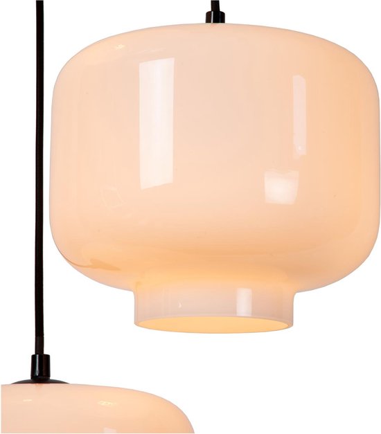 Lucide MEDINE - Hanglamp - Ø 46 cm - 3xE27 - Opaal