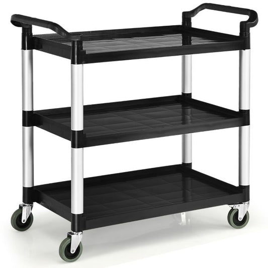Coast Serveerwagen - 3-Laags - Trolley - Max. 150 kg - Zwart