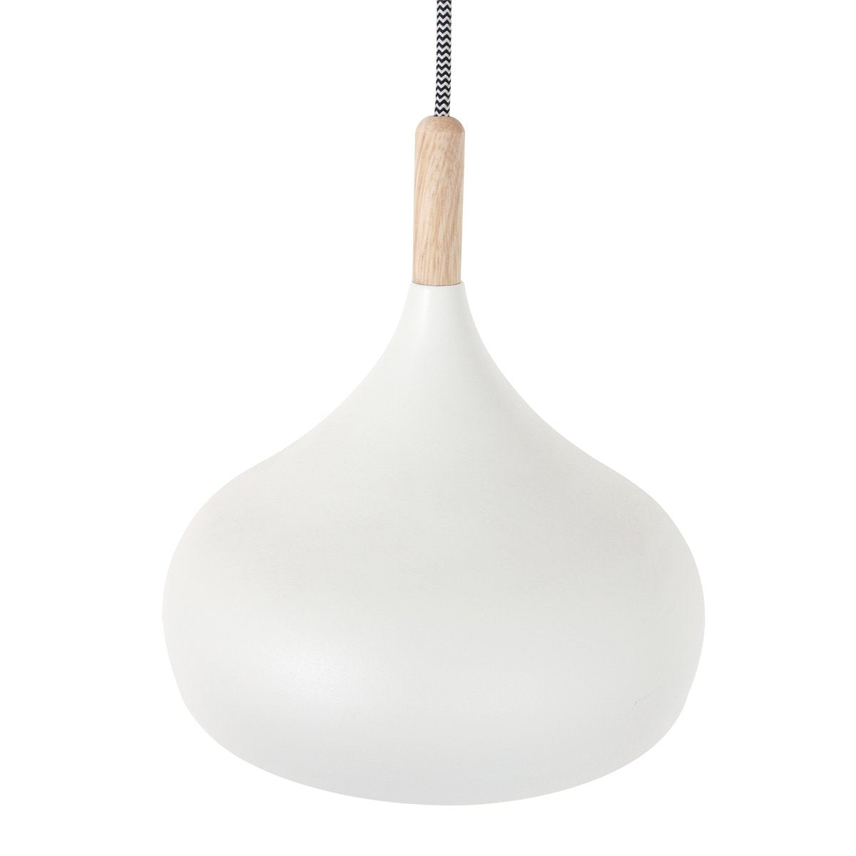 Mexlite - hanglamp - Bjorr - wit - hout metaal - grote eettafellamp - E27 - 3099W