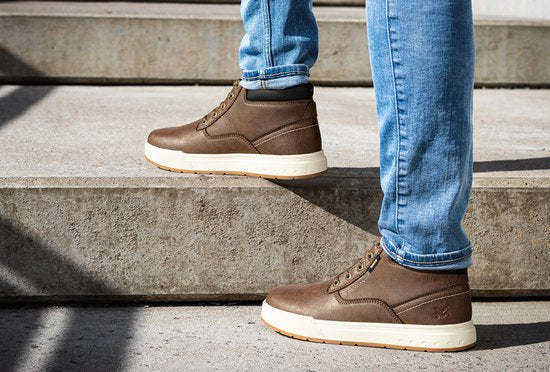 Milanoro - Comfortabele sneakers voor heren - Donkerbruin - Maat 45
