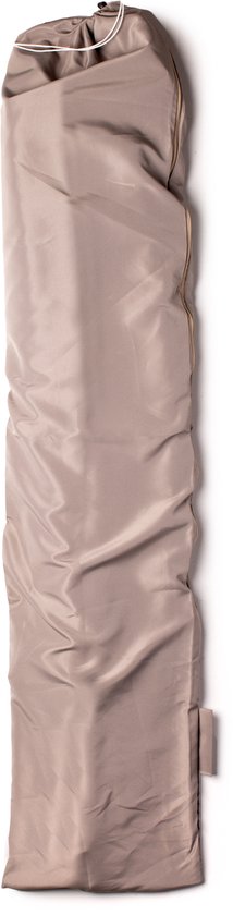 Nexxt Banana Parasol 3 Meter - Zweefparasol met Hoes en Stalen Kruisvoet - Taupe