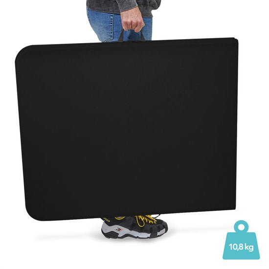 LifeGoods Inklapbare Tafel - 180x70 cm - Campingtafel - Stevige Klaptafel - Weerbestendig - Vouwtafel voor Buiten - Zwart