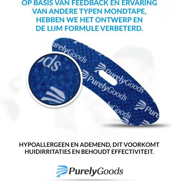PurelyGoods® Mondtape – 33 stuks - Anti Snurk - Mond Tape – Myotape - Mouth Tape – Mondpleisters