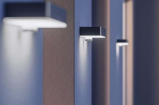 Steinel Solar Buitenlamp met Bewegingssensor XSolar SOL-O S - LED Wandlamp op zonne-energie - Antraciet