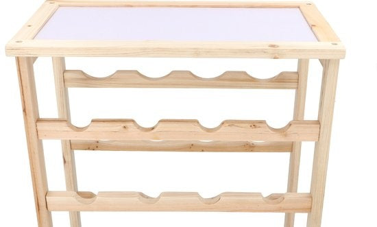 Wijnrek - 55 cm hoog - Hout - 16 flessen