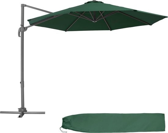 tectake- parasol Daria groen - 403134- met beschermhoes
