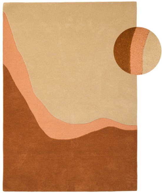 by fonQ Desert Vloerkleed - Ochre Pink - Rechthoekig - 160 x 230 cm