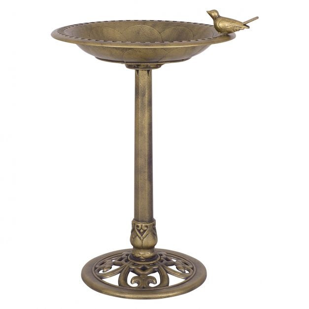 Coast Vogelbad - Vogelvoederhuisje - 76 cm Hoog - Brons