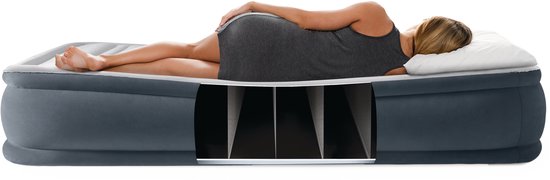 Intex Queen Comfort-Plush Luchtbed met ingebouwde pomp - 203x152x46 cm