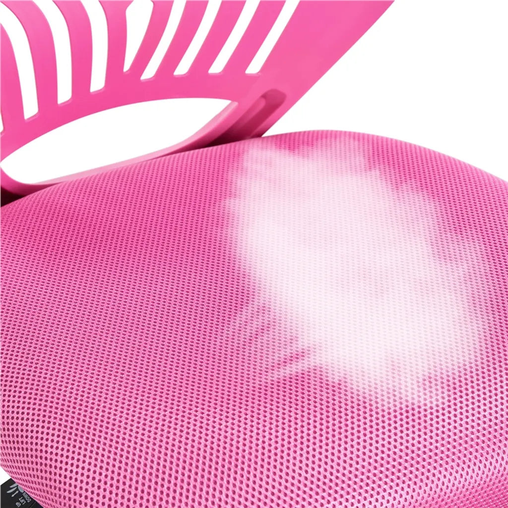 Yaheetech Bureaustoel Verstelbaar 50 x 55 x 79-92 cm - Roze - Draaistoel zonder Armleuningen