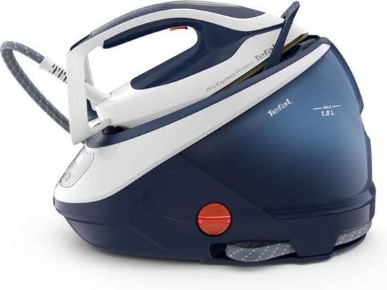 Tefal Pro Express Protect GV9221 – Stoomgenerator - 2600W – 7,6 Bar Stoomdruk – 550 g/min Stoomboost – Durilium AirGlide Strijkzool – 1,8L Afneembaar Waterreservoir – Automatische Uitschakeling – Anti-Kalk Systeem – Krachtig, Efficiënt en Duurzaam