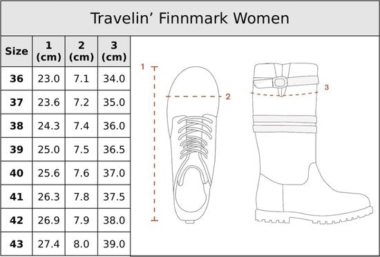 Travelin' Finnmark - Waterdichte dames laars - Wolgevoerd - Zwart - Maat 40