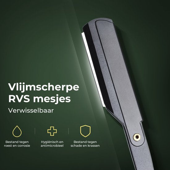 Gandria Scheermesjes - Scheermesjes RVS - Stainless Steel Single Edge - 60 stuks - Shavette mesjes - Vlijmscherp - Duurzaam Scheren
