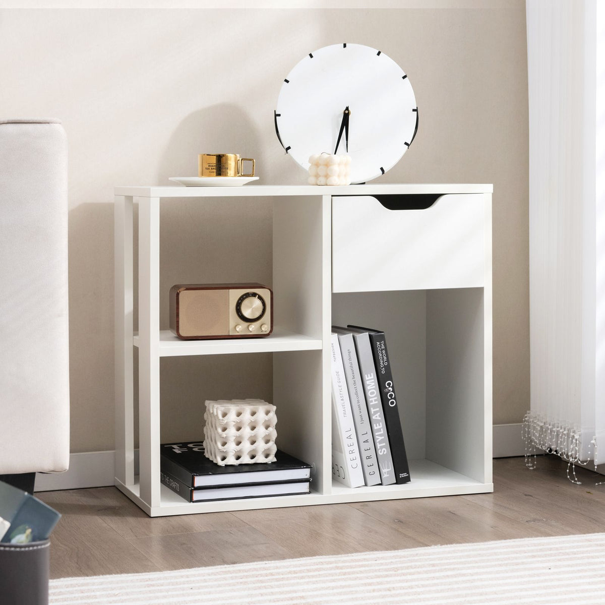 Coast Opbergkast - Vierkant - Open - 60 x 30 x 58 cm - Wit
