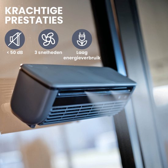 Nexxt Draadloze Mist Ventilator & Aircooler – Donkergrijs – ABS & Kunststof