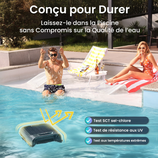Aiper EcoSurfer S2 Zwembadoppervlaktereiniger - Zonne-energie, 35u Batterij, Wi-Fi/Bluetooth