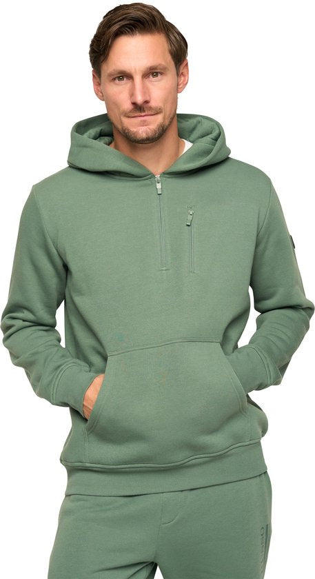 Mario Russo Trainingspak Achilles - Huispak - Joggingpak - Hoodie - Duck Green - maat L
