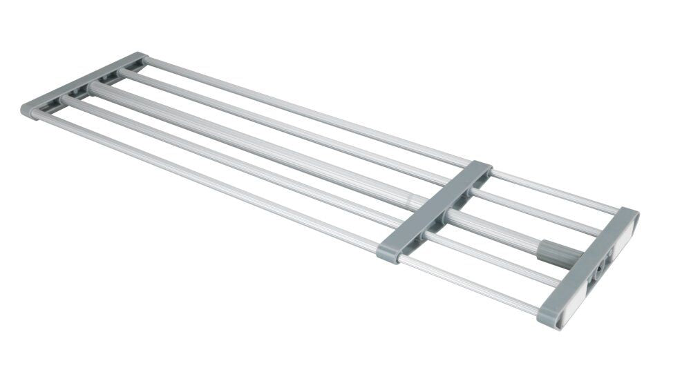 WENKO Telescopisch Klemrek Grijs/Zilver - 70-120 cm - Zonder Boren