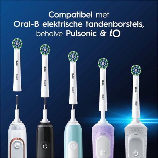 Oral-B Cross Action Pro - Opzetborstels - Met CleanMaximiser Technologie - 10 Stuks - Elektrische Tandenborstel Compatibel