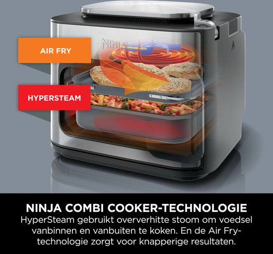Ninja Combi 12-in-1 Multicooker, Oven en AirFryer - 12,5 Liter - Volledige Maaltijden in 15 minuten - SFP700EU