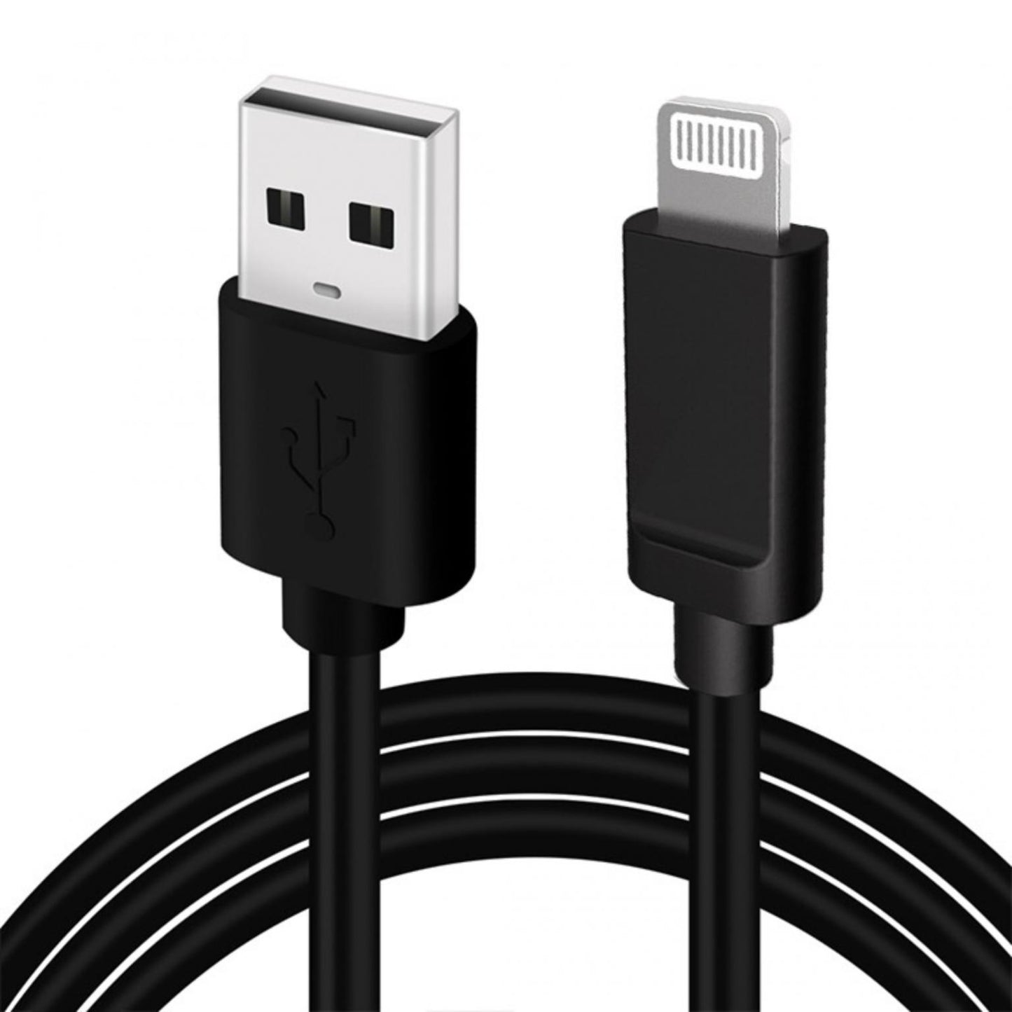 Philips USB A naar Lightning Kabel - Apple Lightning - 1.22 M - Zwart