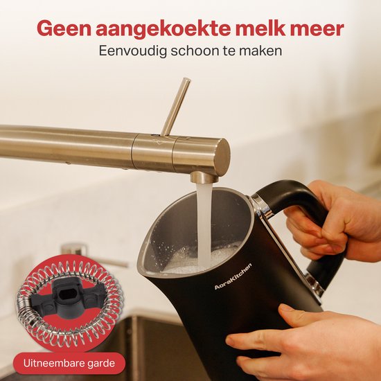 AoraKitchen Melkopschuimer Elektrisch - 5-in-1 - Melkschuimer - 500ML - Touch - Melkopschuimers