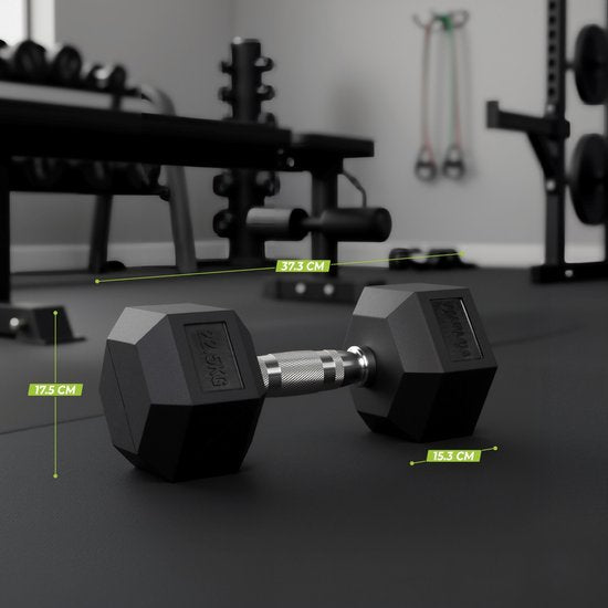 VirtuFit Hexa Dumbbell Pro - 22,5 kg - Hexagon Dumbbell - Krachttraining - Per Stuk