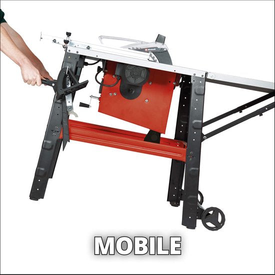 Einhell Elektrische Zaagtafel TE-TS 315 U - 2200 W - Ø315 mm - Zaagblad 45° kantelbaar naar 1 zijde - Incl. 24 tands zaagblad - Op hoog inderstel