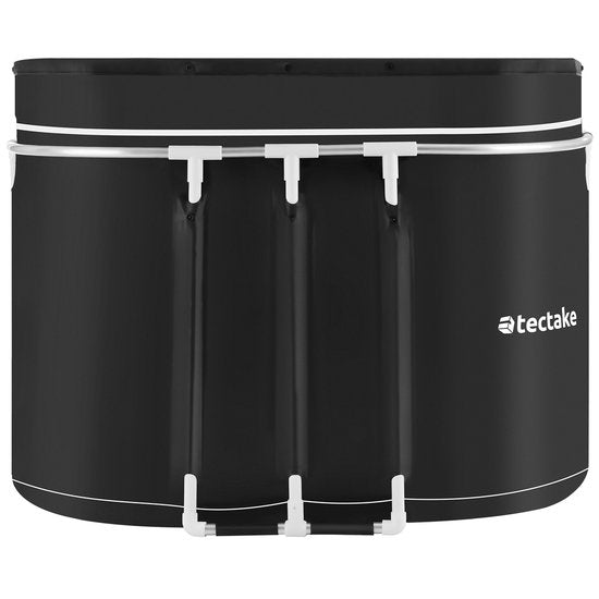 tectake® IJsbad Espoo - Ice Bath - Zitbad - 105 x 70 x 66 cm - 375 Liter - Opvouwbaar IJsbadkuip met Aluminium Frame en Beschermhoes - 3-voudige Isolatie - Inclusief Draagtas en Waterkussen