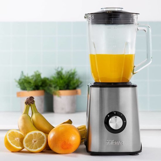 Tristar Blender 1000W - BL-4471 - 1,5L - Smoothiemaker en ijscrusher - 2 standen en pulse functie