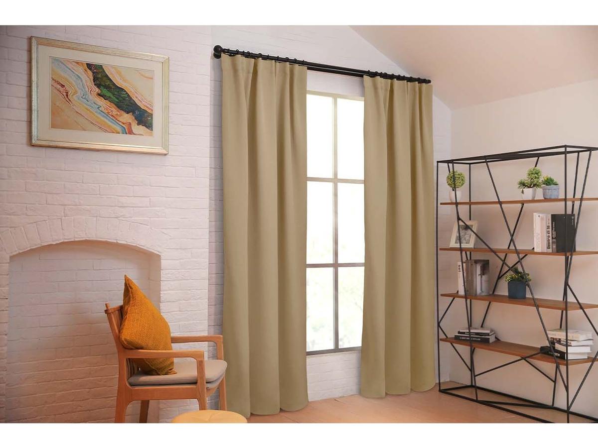 Larson Blackout Gordijn - Lichtwerend en Isolerend - maat 150 x 250 cm - Zwart