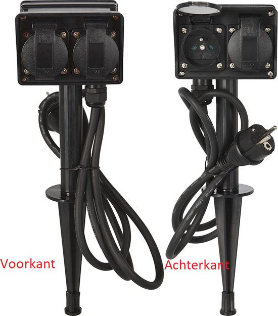 FX Control Tuinstekkerdoos 4-Voudig - Buitencontactdoos 2+2-Voudig