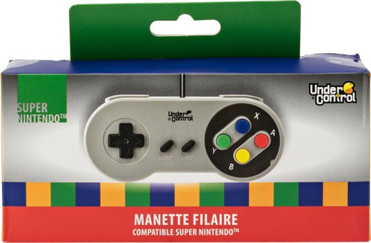 Under Control - Controller geschikt voor Super Nintendo - Bedraad 1,5M - Grijs