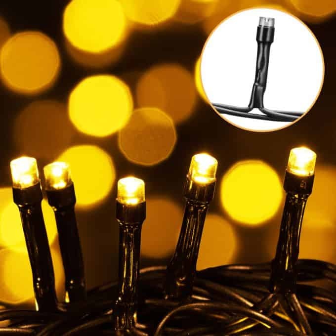 Monzana Lichtketting Kerst - Warm Wit - 40m - Met Afstandsbediening