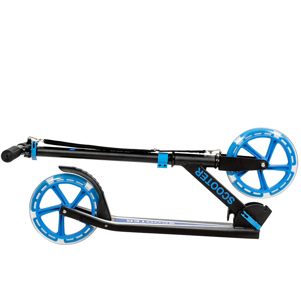 Coast Scooter Step Voor Kinderen Opvouwbaar - 100kg laadvermogen Met 2 LED wielen - Blauw