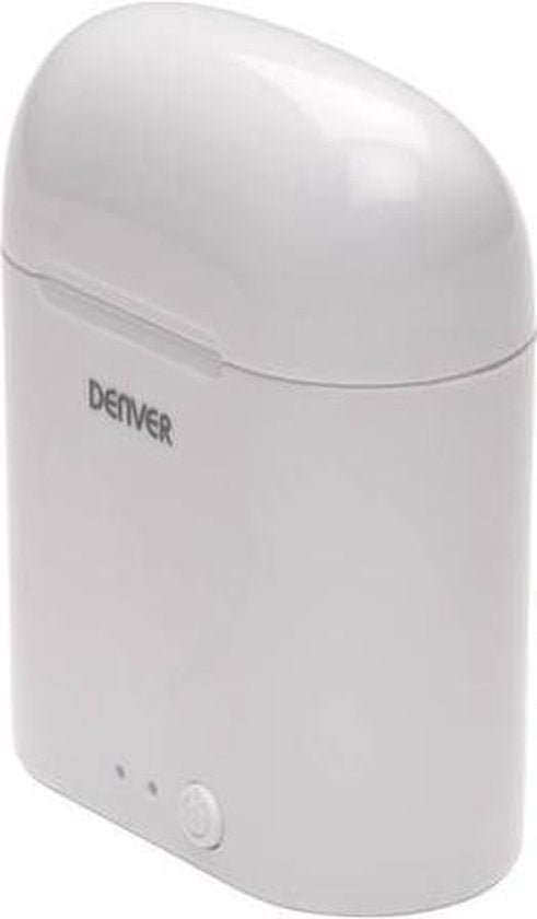 Denver Draadloze Oordopjes met Oplaad Case - Earbuds Wireless - Bluetooth - TWE36 - Wit