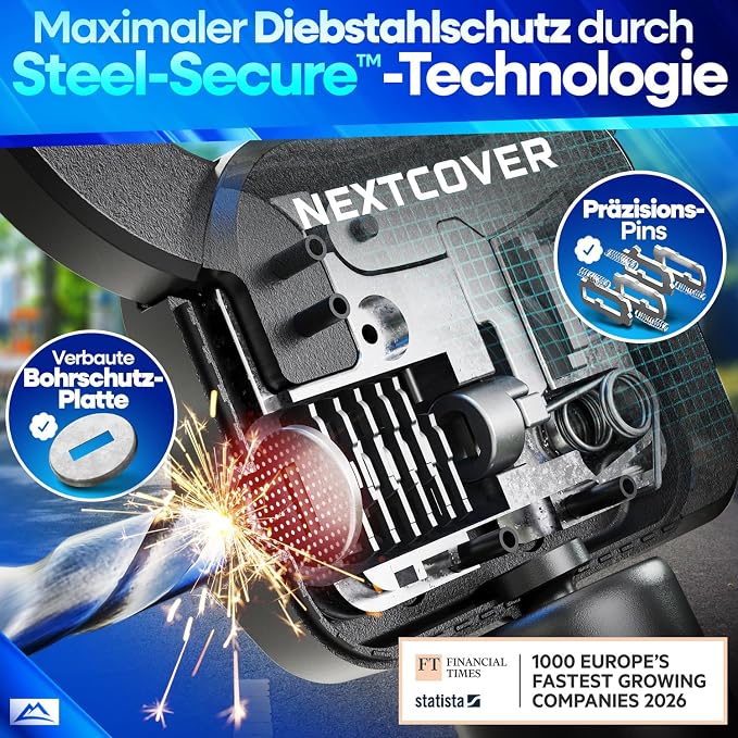 NEXTCOVER E-Scooter Slot - Handboeislot - 90 cm - 3 Sleutels - Weerbestendig