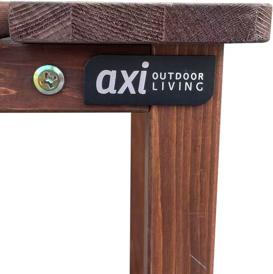 AXI Tess Bijzettafel Coffee – Houten tuintafeltje – Vierkant – 40,5 x 40,5 x 46 cm – FSC 100% Hemlock hout – Voor tuin, terras en balkon