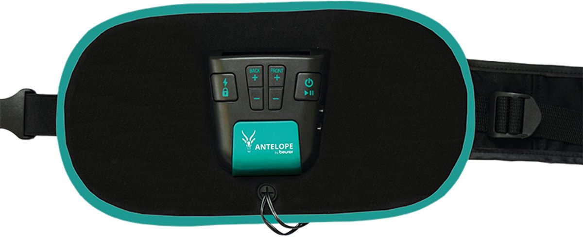 Antelope Corefit II EMS Trainer – Elektrische Buikspiertrainer & Rugspiertrainer – 9 Programma’s – Instelbare intensiteit - Taille 75–130 cm – Incl. Batterijen – Voor Mannen & Vrouwen