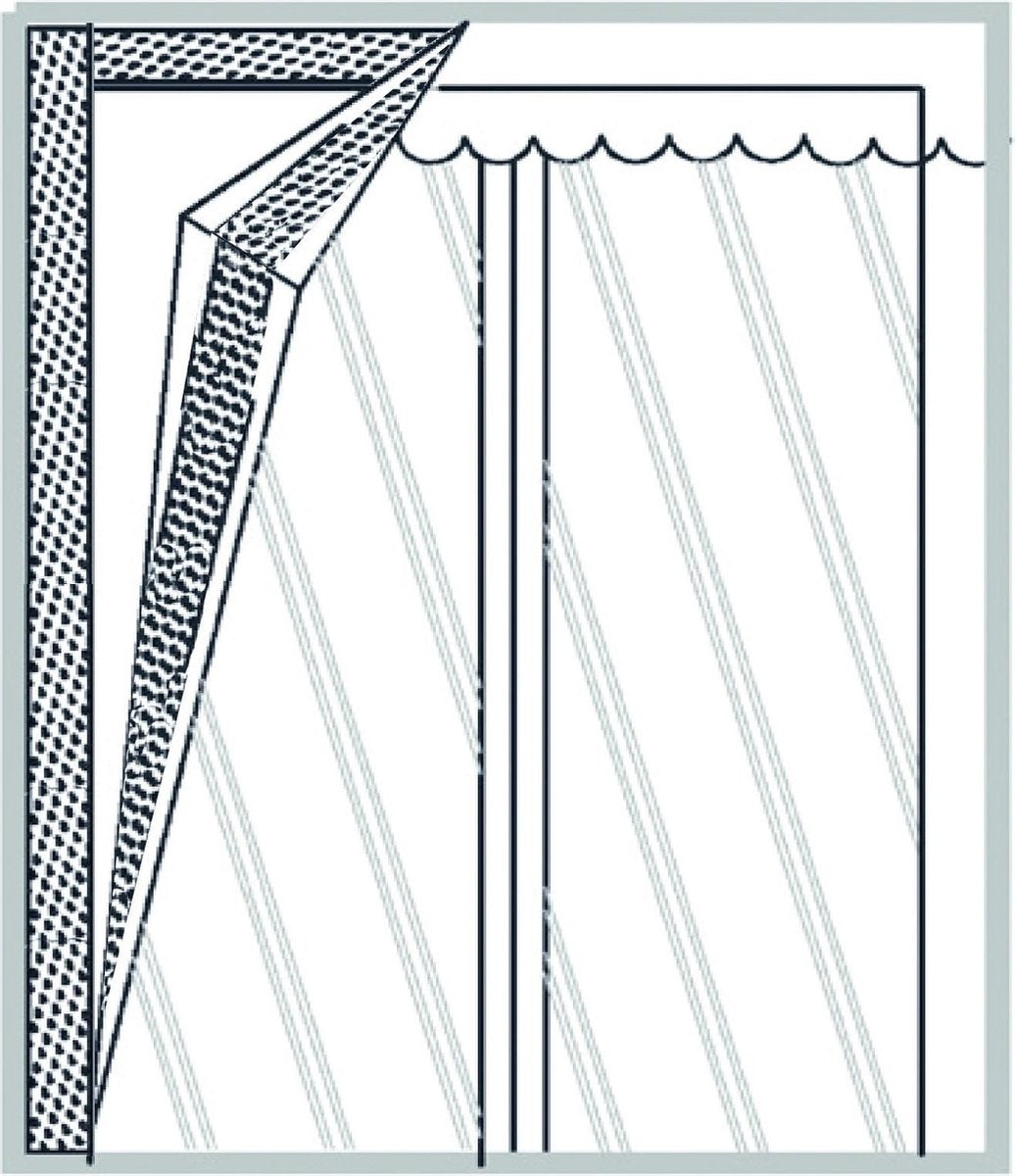 O’DADDY® Deurgordijn – Vliegengordijn - Magnetisch - Deurhor Deluxe 92 x 230 cm – Witte Hor – Horgordijnen