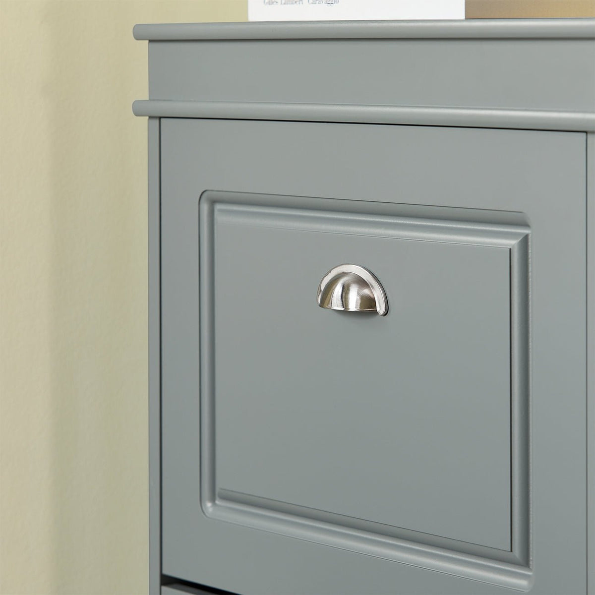 SoBuy Schoenenrek Met 3 Vouwdeuren - Compact - Modern - 53 x 24 x 117 cm - Grijs