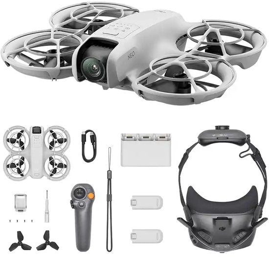 DJI Neo Motion Fly More Combo - FPV Drone - DJI Goggles N3 & RC Motion 3 - 4K Ultra HD - 135g - 3 Accu's