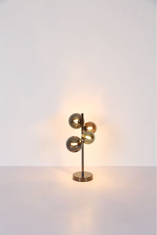 Globo - hanglamp - RIHA - multicolor - glas - grote eettafellamp - G9 - 56142-9H