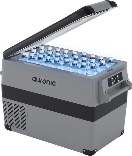 Auronic Compressor Koelbox - Coolbox - Alleen vriezen - 40.5L - 12V en 240V - Grijs