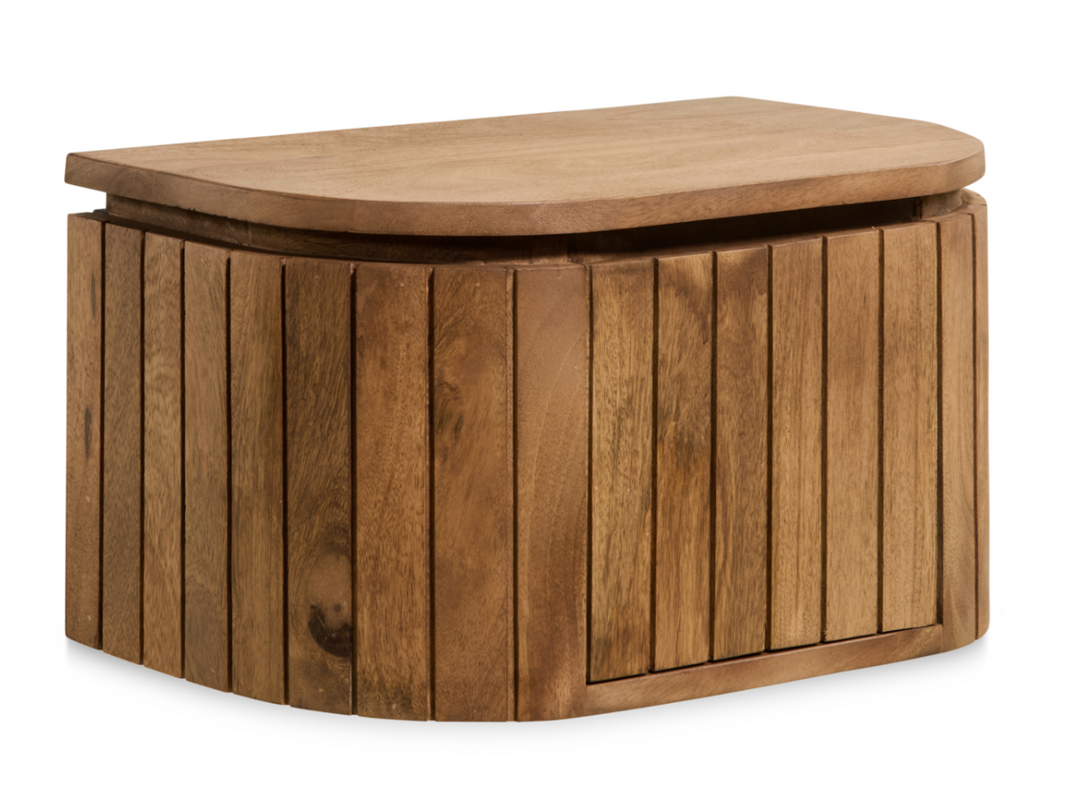 Multifurn Mokka V2 Nachtkastje Hangend - Lichtbruin - 40 x 30 x 25 cm