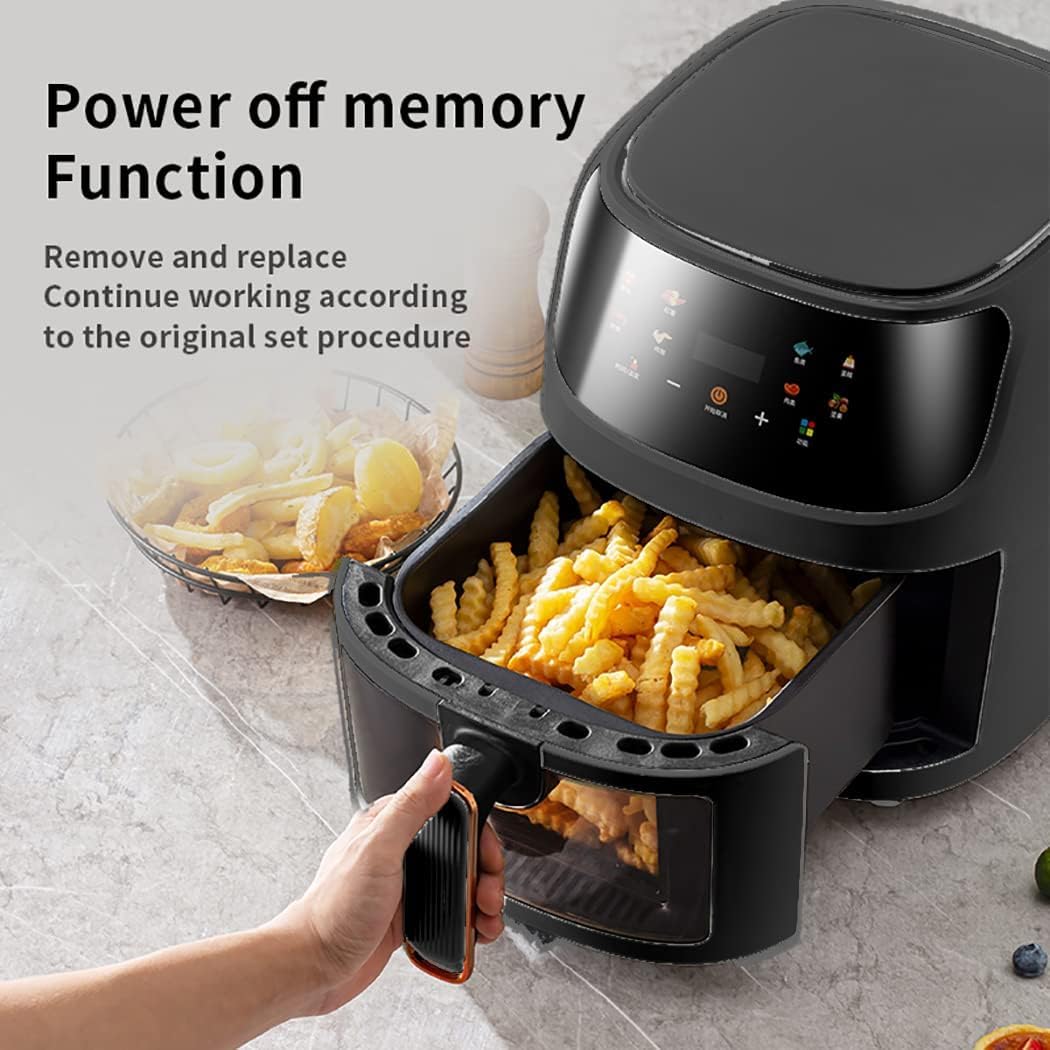 Airfryer XXL - Heteluchtfriteuse - 6L - 240W - 280 x 26 x 32 cm - Zwart