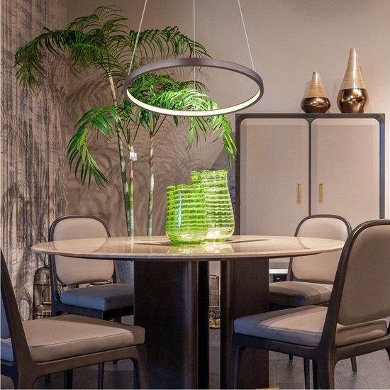 Globo - hanglamp - Ralph - bruin - metaal - Ø 39cm - LED - 67192-19BR