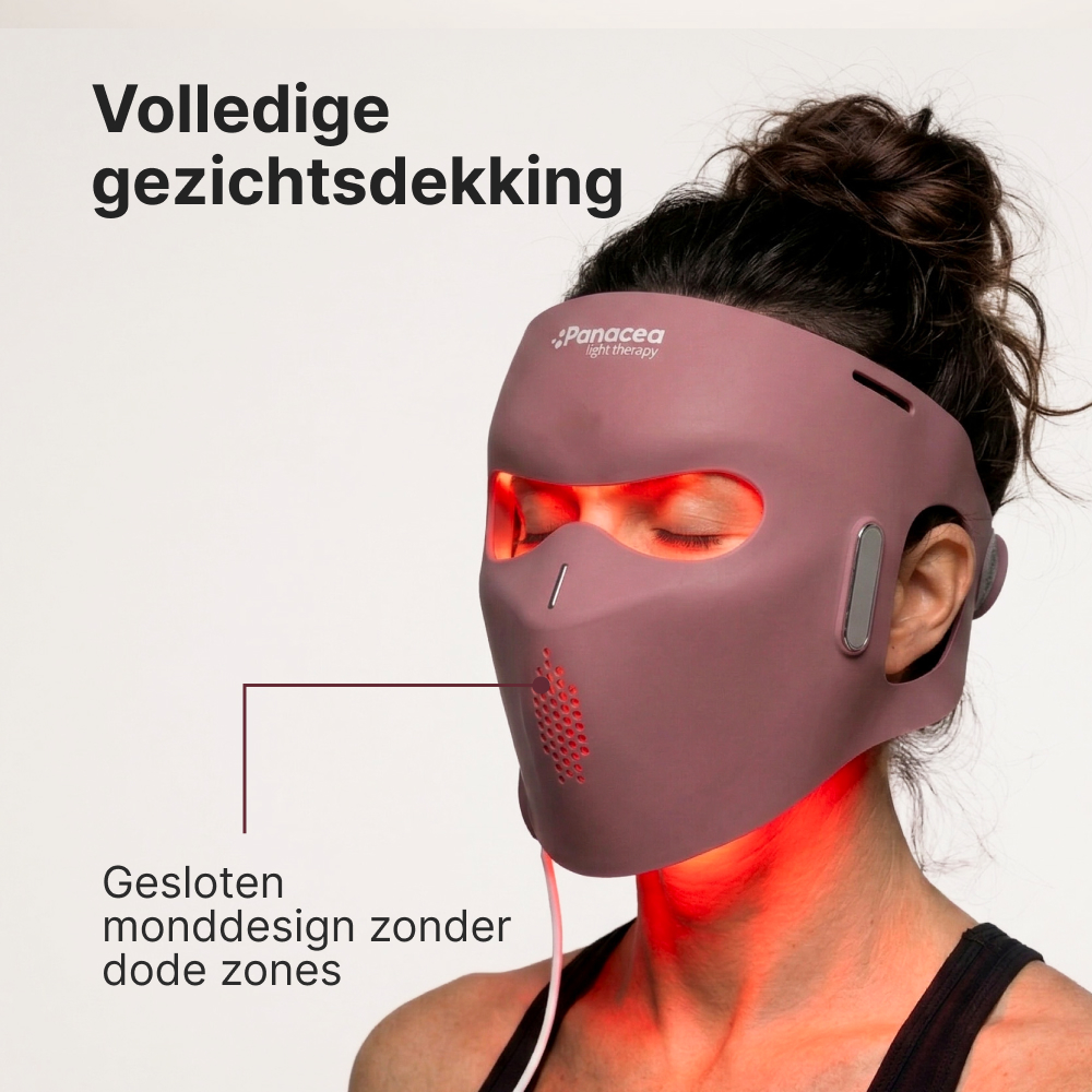 Panacea Aurora LED Gezichtsmasker - Bordeaux